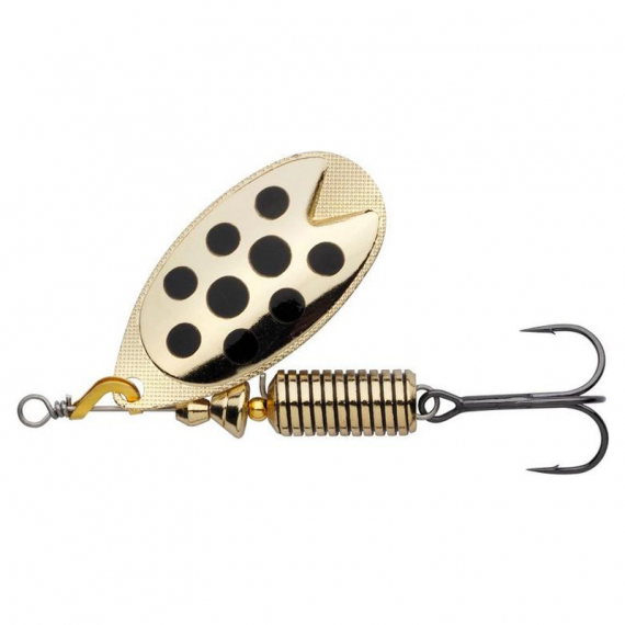 Abu Garcia Fast Attack 4.5g - LF Gold/Black Dot i gruppen Fiskedrag / Spinnare / Inlinespinnare hos Fishline (1549850)