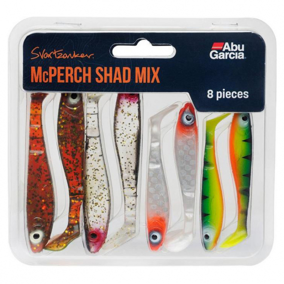 Abu Garcia McPerch Shad Mix (8-pack) i gruppen Fiskedrag / Jiggar & Gummibeten / Abborrjiggar & Gösjiggar hos Fishline (1550273)