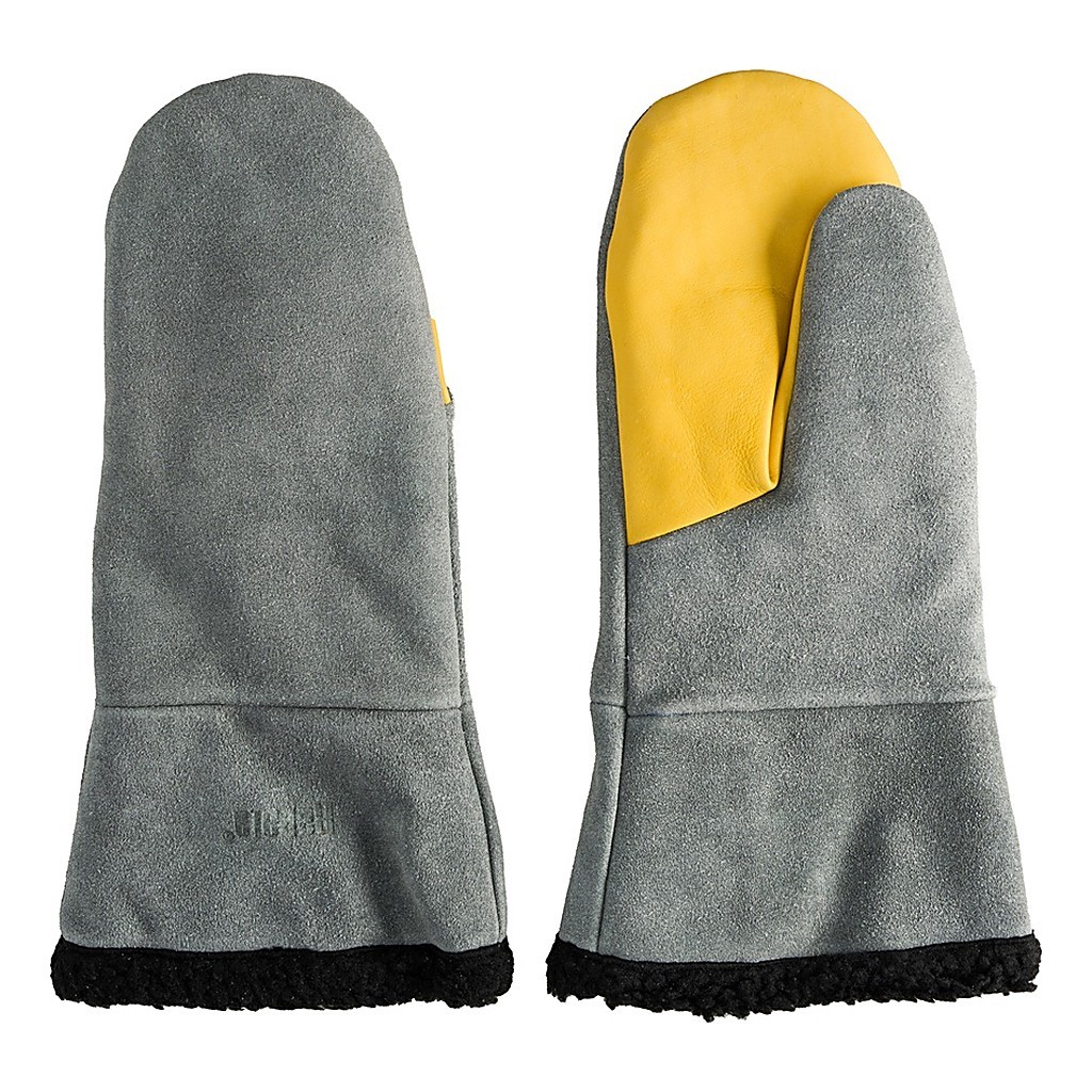 Rapala Winter Leather Mitten Fur Lining Grey/Yellow i gruppen Kläder & Skor / Kläder / Handskar & Vantar hos Fishline (156918NOr)