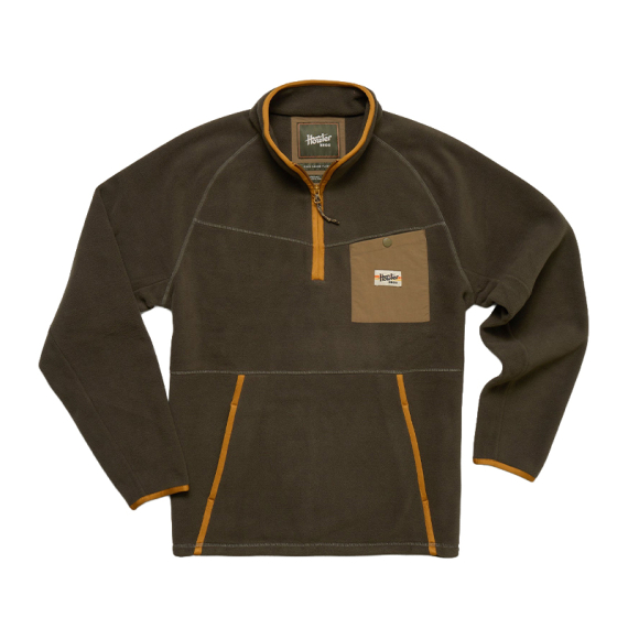 Howler Bro\'s Free Range Fleece Pullover Army i gruppen Kläder & Skor / Kläder / Tröjor / Fleecetröjor hos Fishline (157925F-ARM-Sr)
