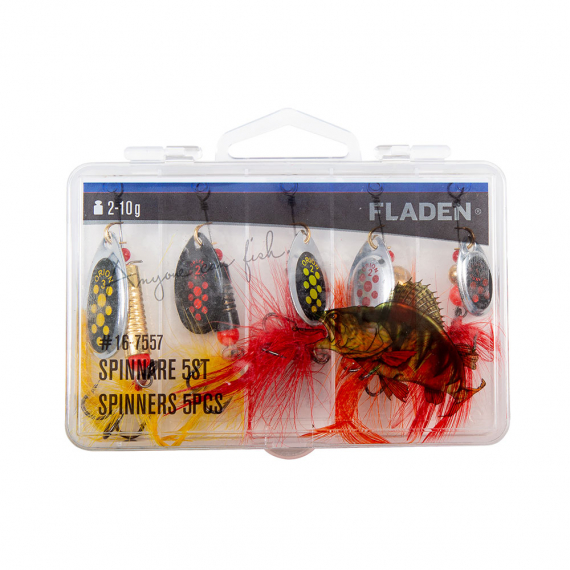 Fladen Spinners 2-10g 5pcs In Plastic Box i gruppen Fiskedrag / Spinnare hos Fishline (16-7557)