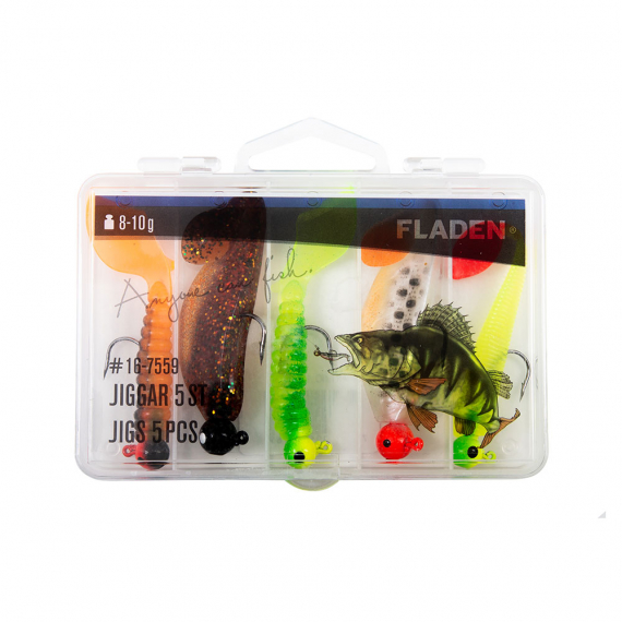 Fladen Jigs 8-10g 5pcs In Plastic Box i gruppen Fiskedrag / Betespaket hos Fishline (16-7559)