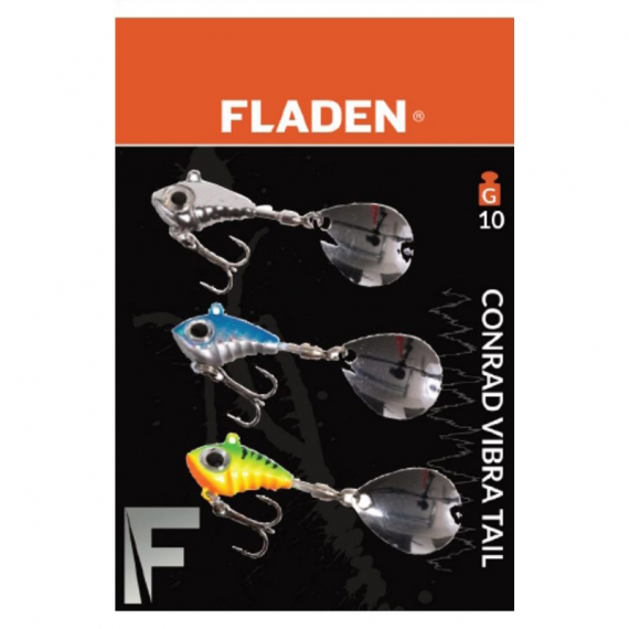 Fladen Conrad Vibra Tail Spinner (3-pack) - 10g i gruppen Fiskedrag / Vibrationsbeten hos Fishline (16-7590)