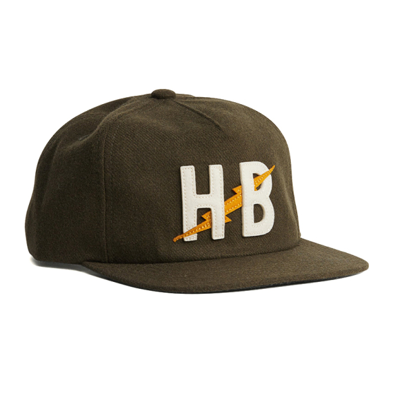 Howler Bro\'s Unstructured Snapback Hats Big HB - Dark Olive i gruppen Kläder & Skor / Kepsar & Huvudbonader / Kepsar hos Fishline (160524F-BIG)