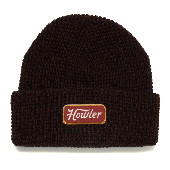 Howler Bro\'s Hawkeye Beanie Howler Script - Dark Brown i gruppen Kläder & Skor / Kepsar & Huvudbonader / Kepsar hos Fishline (162225F-BRO)