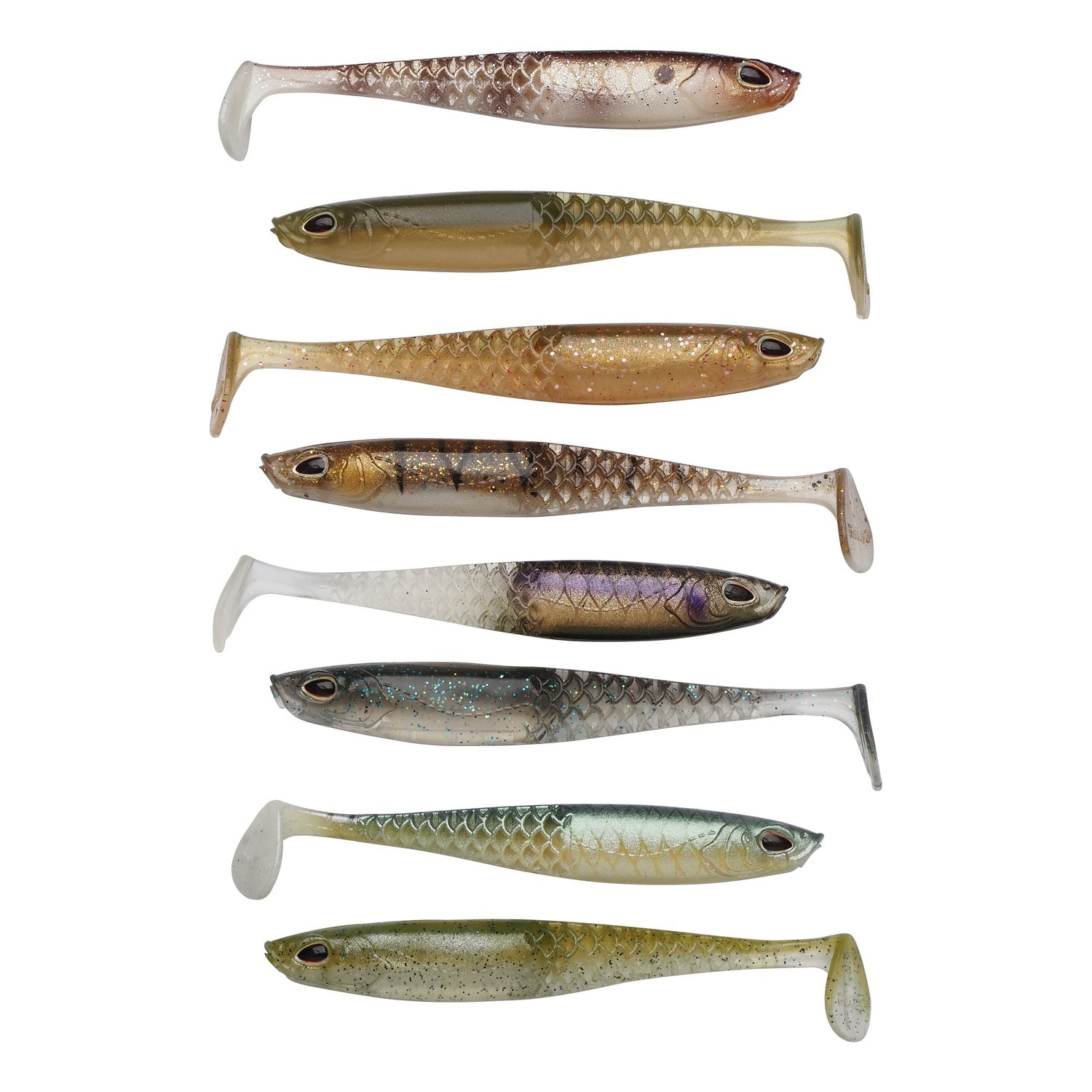 Berkley Cullshad Slim Mixpack i gruppen Fiskedrag / Jiggar & Gummibeten / Abborrjiggar & Gösjiggar hos Fishline (1640566r)