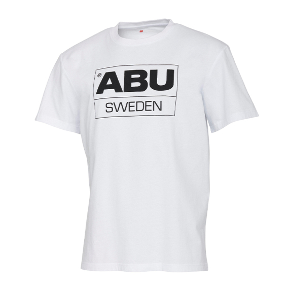 Abu Garcia Legacy Sweden Logo Tee White i gruppen Kläder & Skor / Kläder / T-shirts hos Fishline (1642599r)