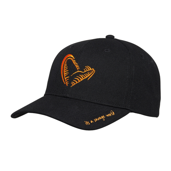 Savage Gear Jaw Baseball Cap - Black i gruppen Kläder & Skor / Kepsar & Huvudbonader / Kepsar hos Fishline (1642628)