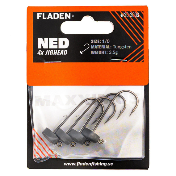 Fladen NED Maxximus Tungsten Jig Heads i gruppen Krok & Småplock / Jiggskallar / Ned Rig Jiggskallar hos Fishline (20-2002r)