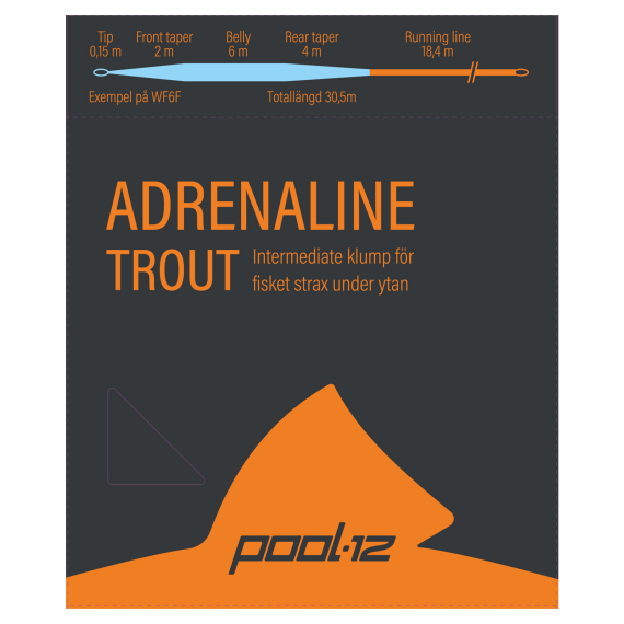 Pool 12 Adrenaline Trout Intermediate i gruppen Fiskelinor / Flugfiskelinor / Enhandslinor hos Fishline (20254824r)