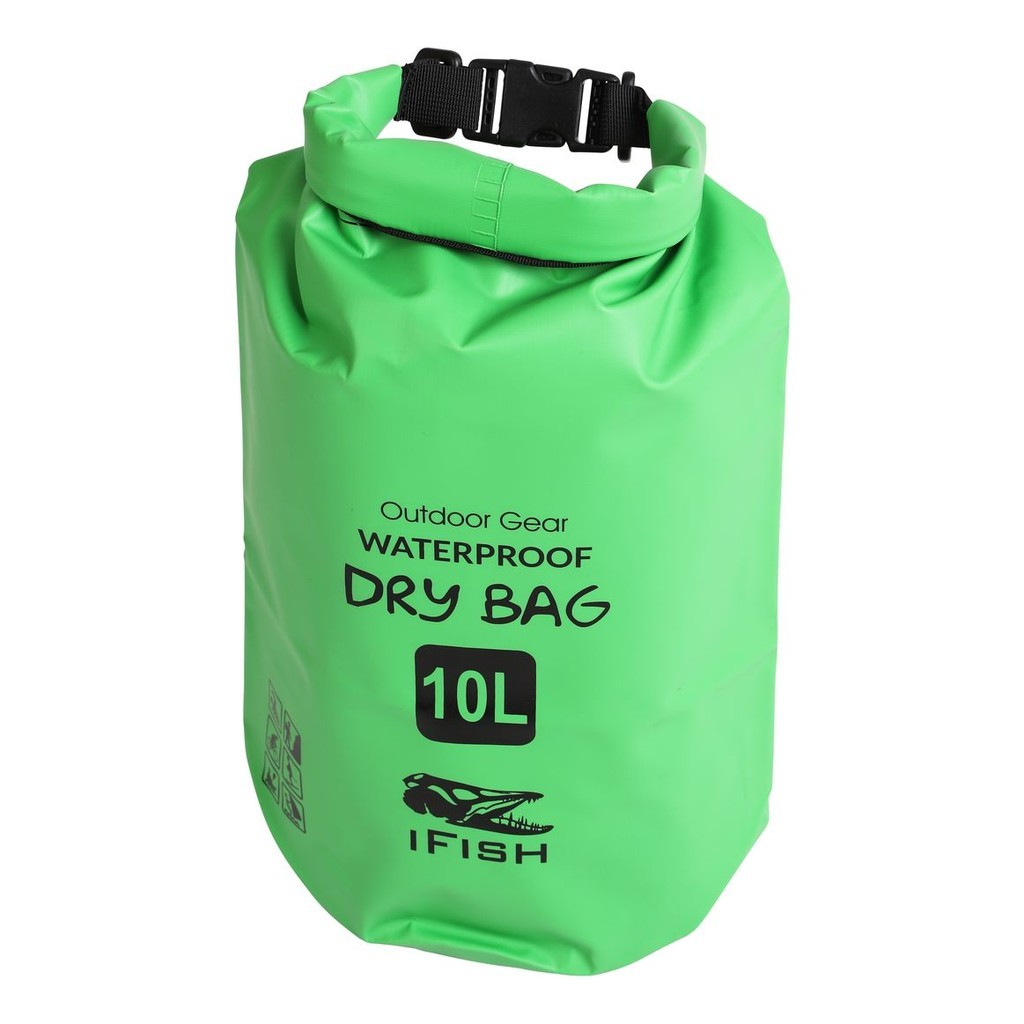 IFISH Dry Bag 10L Green i gruppen Förvaring / Vattentäta Väskor hos Fishline (20266275)