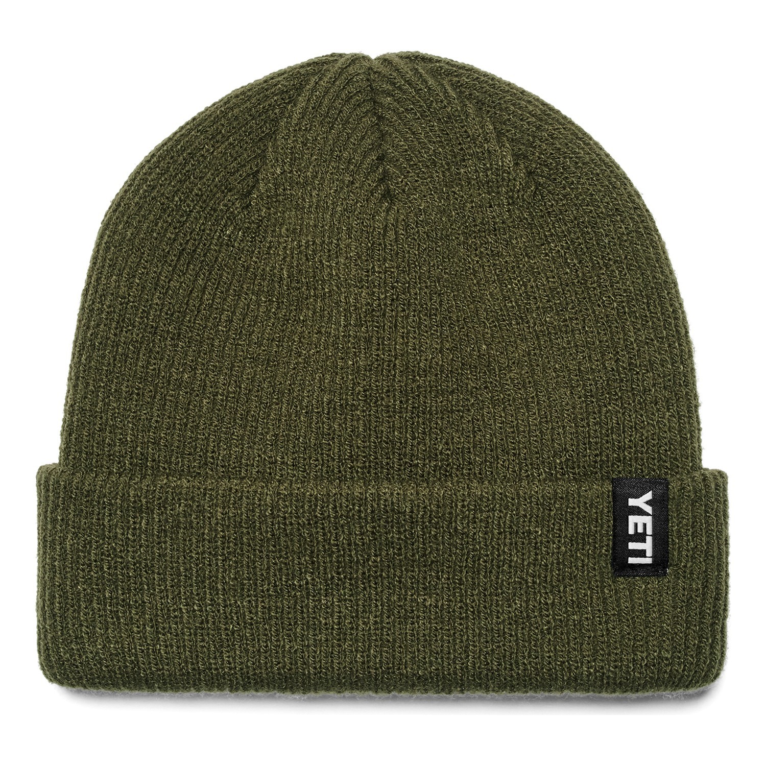 Yeti Logo Badge Beanie - Olive i gruppen Kläder & Skor / Kepsar & Huvudbonader / Mössor hos Fishline (21023008810)