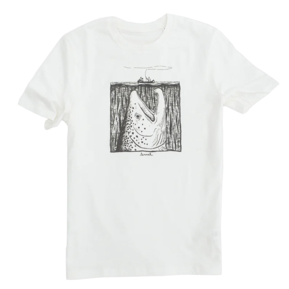 Lemmel Moby Trout T-Shirt, Off White i gruppen Kläder & Skor / Kläder / T-shirts hos Fishline (213486034r)