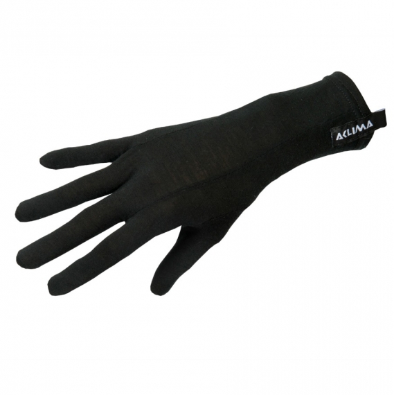Lightwool Liner Gloves Unisex Jet Black, Large i gruppen Kläder & Skor / Kläder / Handskar & Vantar hos Fishline (217523001-06)