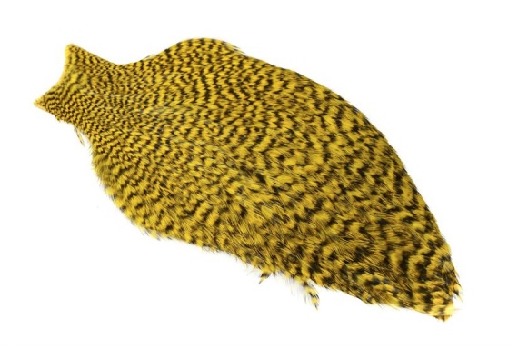 Whiting Freshwater Streamer Cape - Grizzly Dyed Yellow i gruppen Krok & Småplock / Flugbindning / Flugbindningsmaterial / Fjädrar & Nackar / Nackar & Sadlar hos Fishline (21801155)