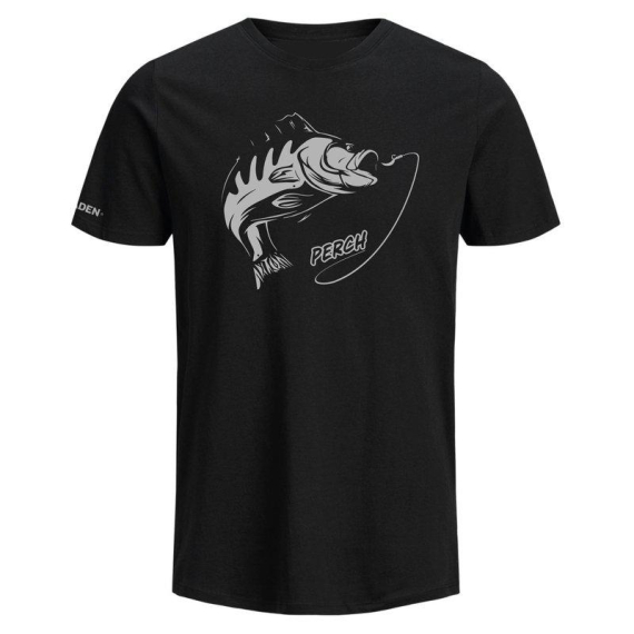 Fladen T-Shirt Fighting Perch Black i gruppen Kläder & Skor / Kläder / T-shirts hos Fishline (22-650-Mr)