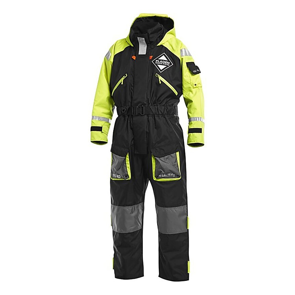 Fladen Flytoverall 845XY svart/gul i gruppen Kläder & Skor / Flytplagg / Flytoveraller hos Fishline (22-845XYr)