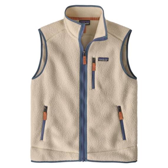 Patagonia M\'s Retro Pile Vest Dark Natural w/Utility Blue - XS i gruppen Kläder & Skor / Kläder / Västar / Vardagsvästar hos Fishline (22821-DNLU-XS)