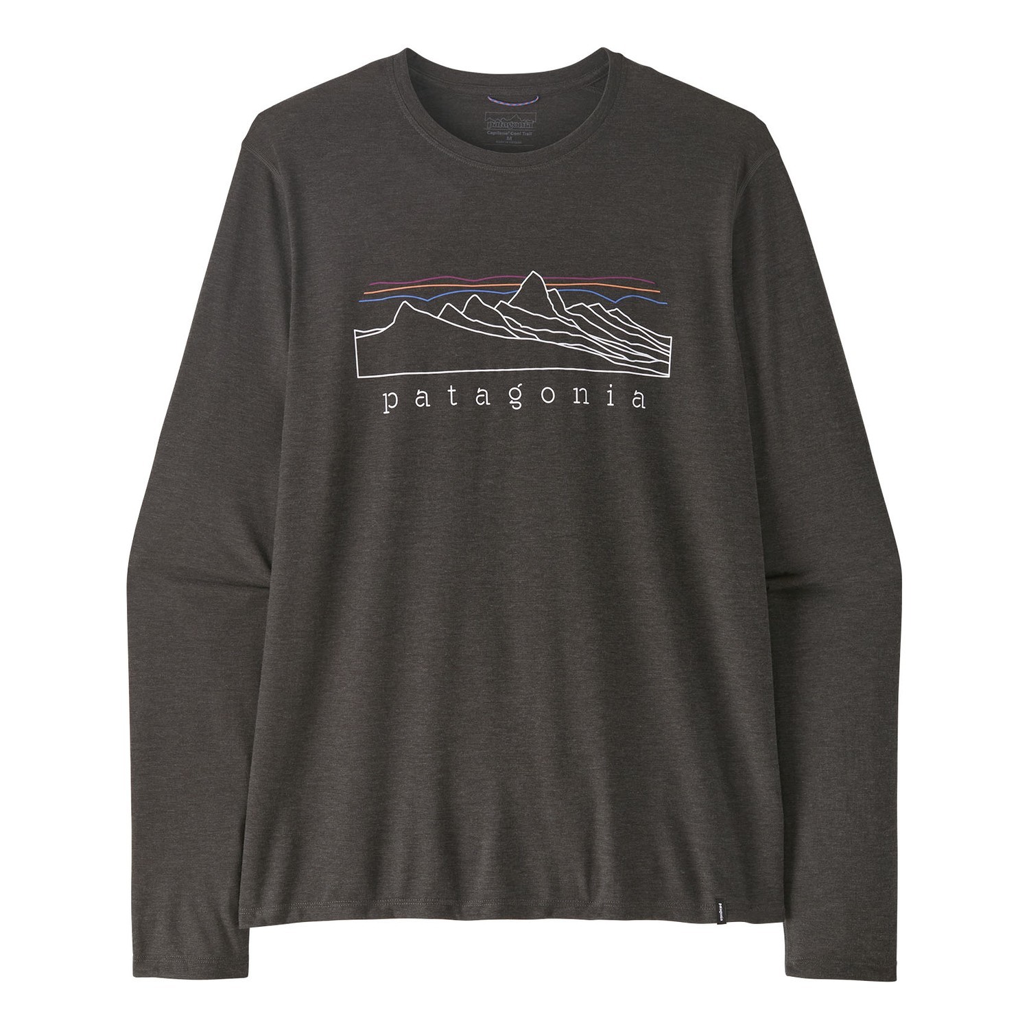 Patagonia M\'s L/S Cap Cool Trail Shirt - Stratapeaks INBK i gruppen Kläder & Skor / Kläder / Tröjor / Långärmade T-shirts hos Fishline (23711-INBK-XXLr)