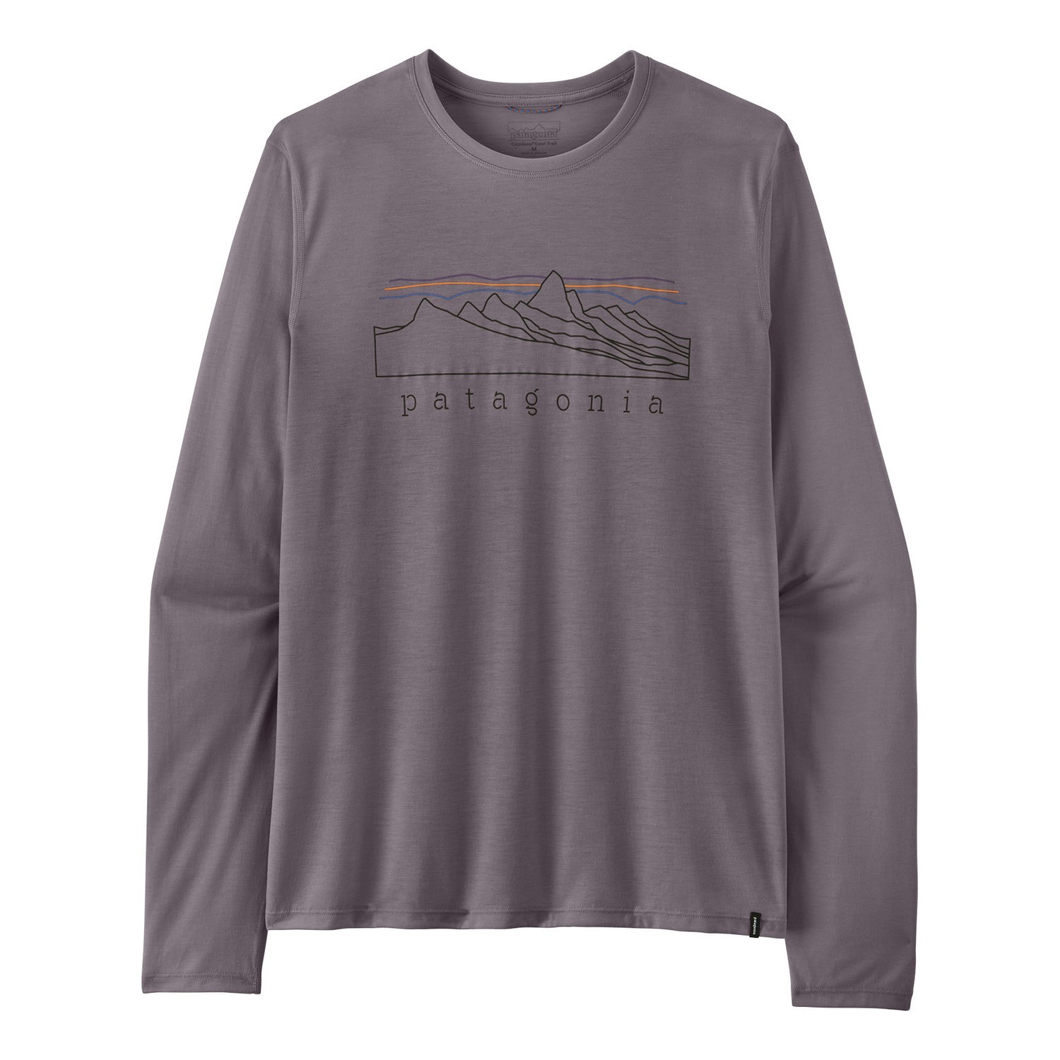 Patagonia M\'s L/S Cap Cool Trail Shirt - Stratapeaks MYGR i gruppen Kläder & Skor / Kläder / Tröjor / Långärmade T-shirts hos Fishline (23711-MYGR-XXLr)