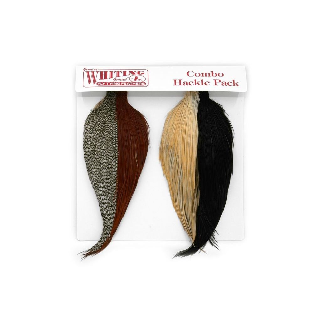 Whiting Introductory Hackle Pack - Four 1/2 Capes i gruppen Krok & Småplock / Flugbindning / Flugbindningsmaterial / Fjädrar & Nackar / Nackar & Sadlar hos Fishline (25841000)