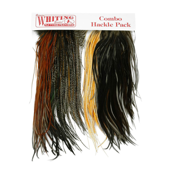 Whiting Introductory Hackle Pack - Four 1/2 Saddles i gruppen Krok & Småplock / Flugbindning / Flugbindningsmaterial / Fjädrar & Nackar / Nackar & Sadlar hos Fishline (25842000)