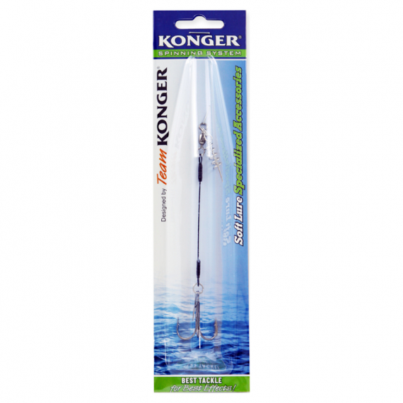 Konger Swimbait System Single Stinger With Pin 1/0, 9cm i gruppen Krok & Småplock / Stingers & Stingertillbehör / Stingers hos Fishline (273000025)