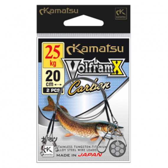 Kamatsu Volfram X Carbon (2-pack) i gruppen Krok & Småplock / Tafsar & Tafsmaterial hos Fishline (276020010r)