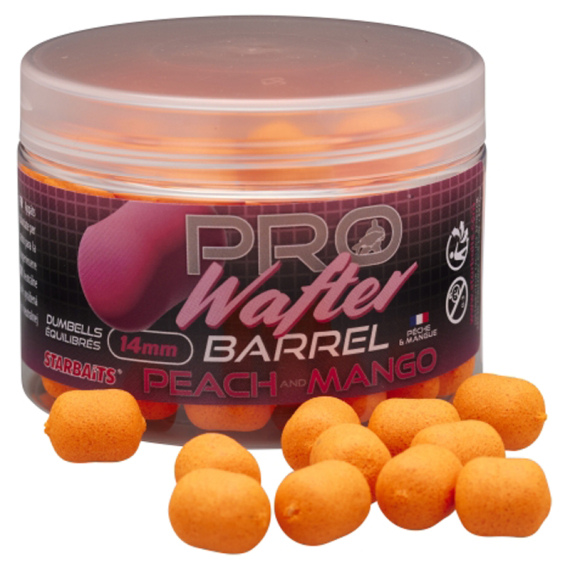 Starbaits Pro Peach & Mango Barrel Wafter 14mm i gruppen Fiskedrag / Boilies, Krokbeten & Mäsk / Boilies hos Fishline (29-44740)
