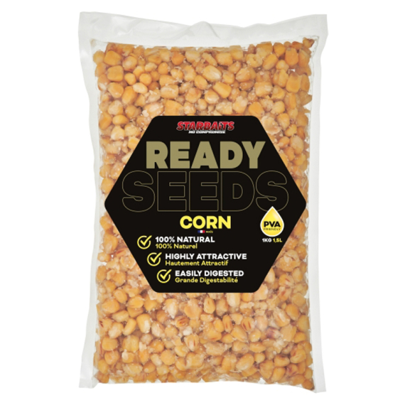Starbaits Ready Seeds Corn 1kg i gruppen Fiskedrag / Boilies, Krokbeten & Mäsk / Partiklar hos Fishline (29-74213)