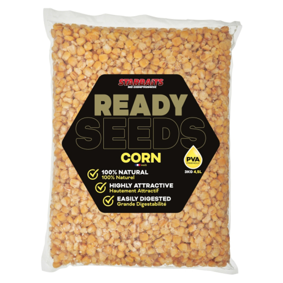Starbaits Ready Seeds Corn 3kg i gruppen Fiskedrag / Boilies, Krokbeten & Mäsk / Partiklar hos Fishline (29-74218)