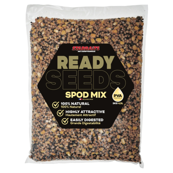 Starbaits Ready Seeds Spod Mix 3kg i gruppen Fiskedrag / Boilies, Krokbeten & Mäsk / Partiklar hos Fishline (29-74220)