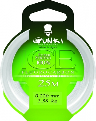 Gunki Fluorocarbone Ice i gruppen Krok & Småplock / Tafsar & Tafsmaterial / Tafsmaterial / Tafsmaterial Fluorocarbon hos Fishline (29-82286r)
