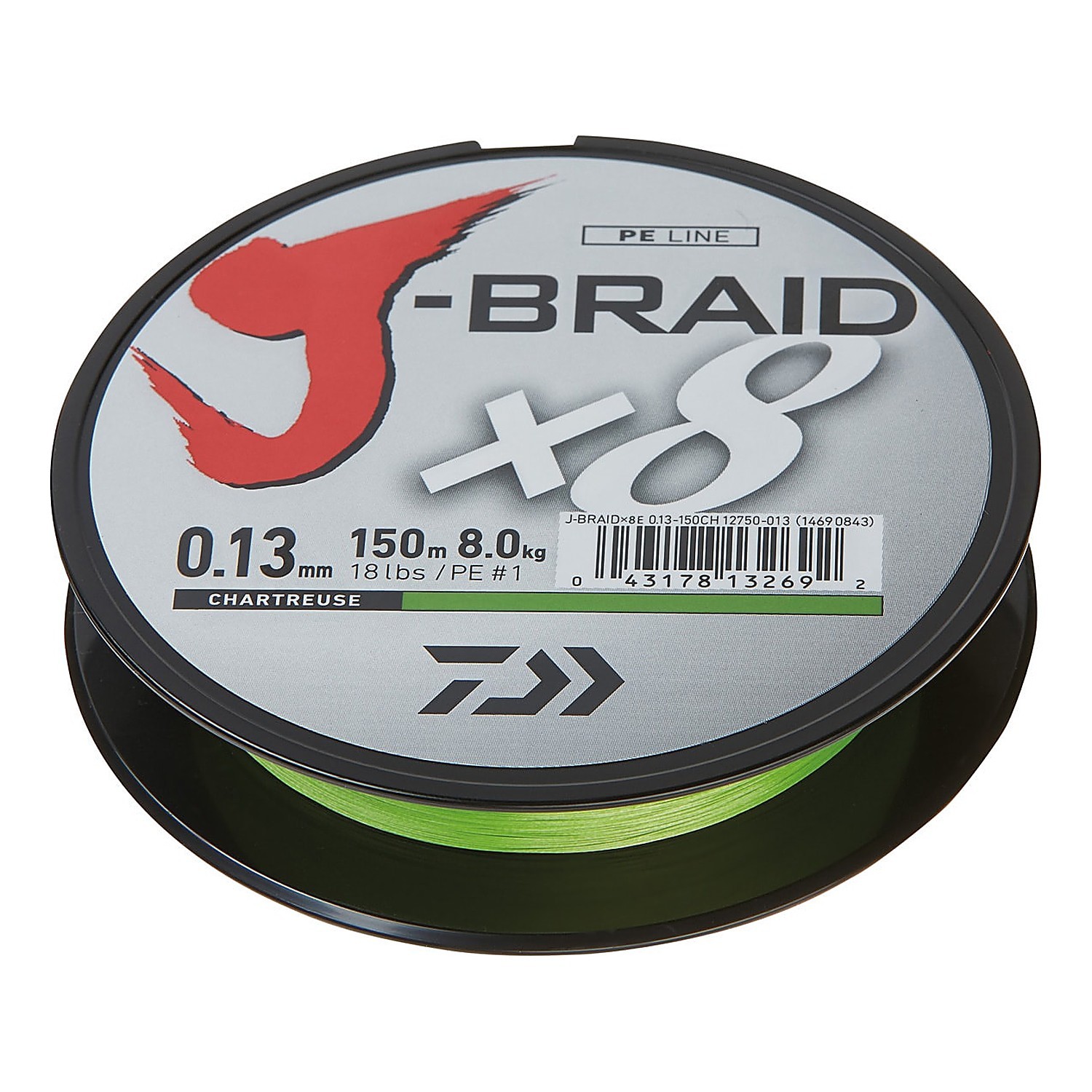 Daiwa J-Braid X8 15m Chartreuse i gruppen Superdeals-se / Paketpris hos Fishline (3000021196DOr)