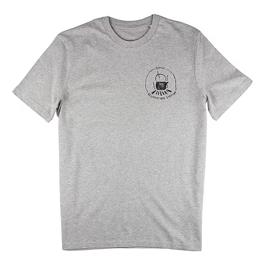 Lemmel T-shirt Relaxation Station Heather grey w Black print i gruppen Kläder & Skor / Kläder / T-shirts hos Fishline (3010106-6934r)