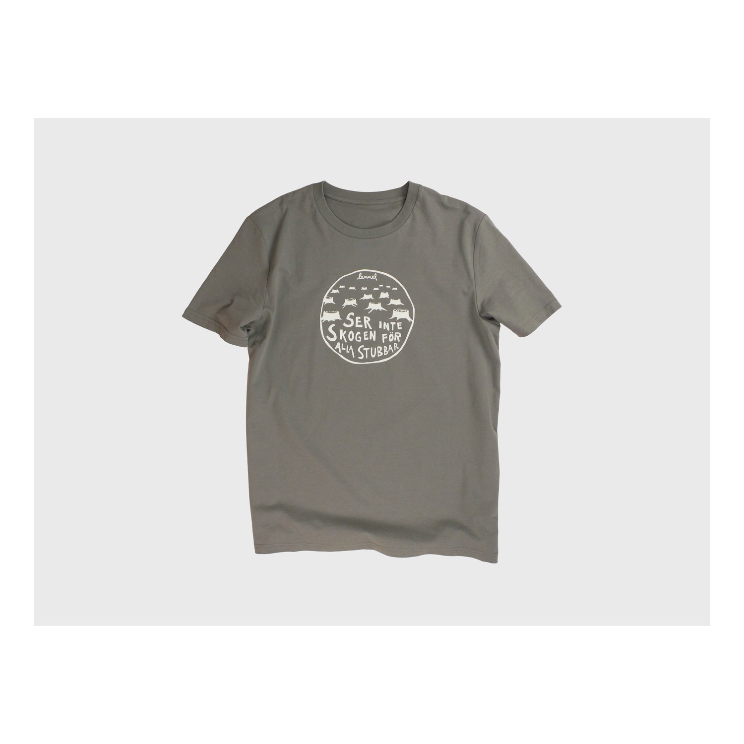 Lemmel T-shirt Stubbar - Khaki green i gruppen Kläder & Skor / Kläder / T-shirts hos Fishline (3010114-5634r)