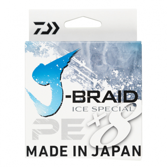 Daiwa J-Braid Ice Special X8E 50m Island Blue i gruppen Fiskelinor / Flätlinor & Superlinor hos Fishline (32-217399r)