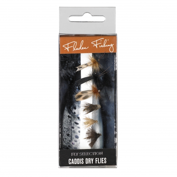 Fladen Fly Selection Caddis Dry Flies i gruppen Fiskedrag / Flugor / Torrflugor hos Fishline (34-1007)