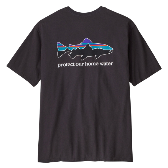 Patagonia M\'s Home Water Trout Organic T-Shirt Ink Black i gruppen Kläder & Skor / Kläder / T-shirts hos Fishline (37547-INBKr)