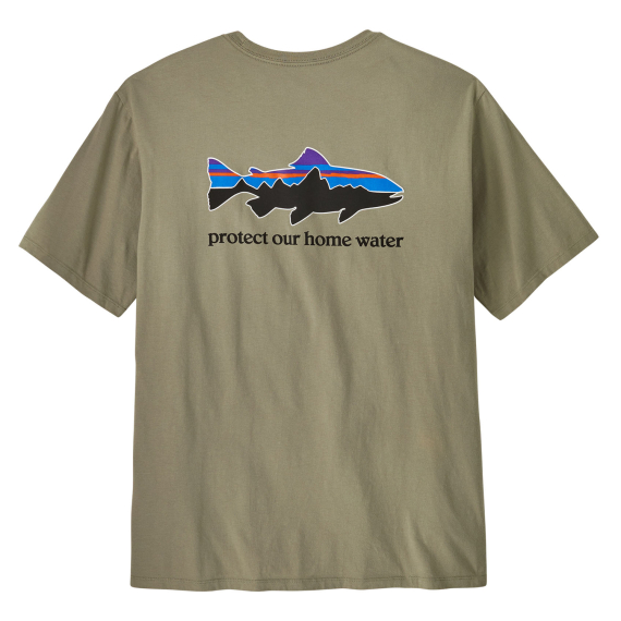 Patagonia M\'s Home Water Trout Organic T-Shirt River Rock Green i gruppen Kläder & Skor / Kläder / T-shirts hos Fishline (37547-RVGN-Sr)