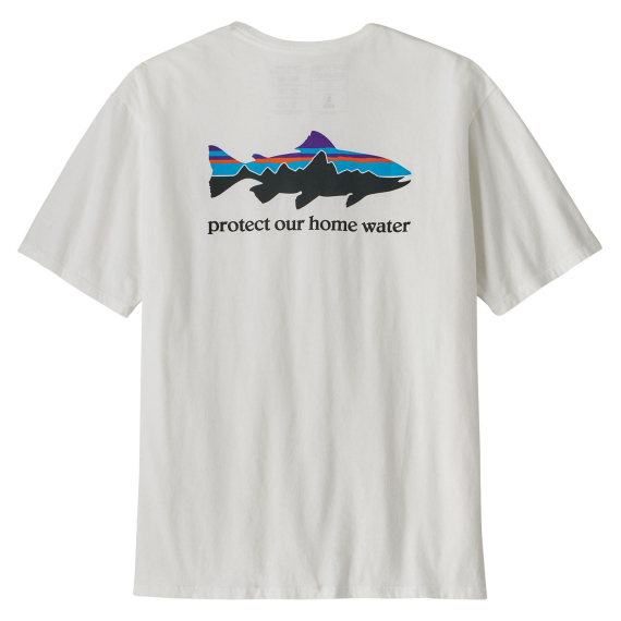 Patagonia M\'s Home Water Trout Organic T-Shirt White i gruppen Kläder & Skor / Kläder / T-shirts hos Fishline (37547-WHIr)