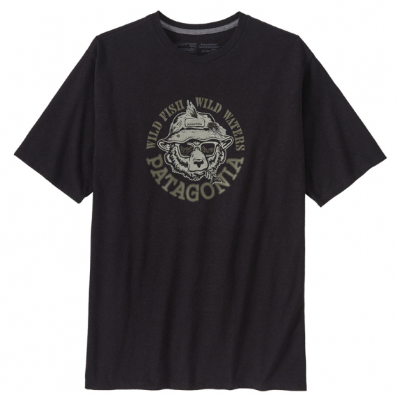 Patagonia M\'s Take a Stand Responsibili-Tee Wild Grizz Ink Black i gruppen Kläder & Skor / Kläder / T-shirts hos Fishline (37591-WGBL-Sr)