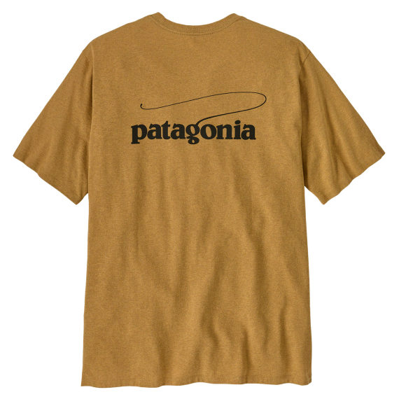 Patagonia M\'s Casting Logo Responsibili-Tee Pufferfish Gold i gruppen Kläder & Skor / Kläder / T-shirts hos Fishline (37811-PFGD-Sr)