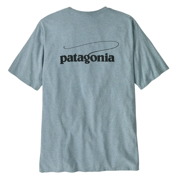 Patagonia M\'s Casting Logo Responsibili-Tee Thermal Blue i gruppen Kläder & Skor / Kläder / T-shirts hos Fishline (37811-TMBL-Sr)