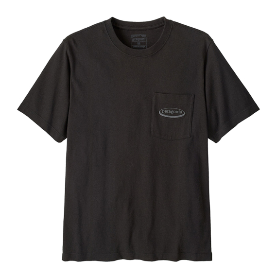 Patagonia M\'s MW \'95 Oval Logo Pocket Tee Black i gruppen Kläder & Skor / Kläder / T-shirts hos Fishline (37880-BLK-Lr)