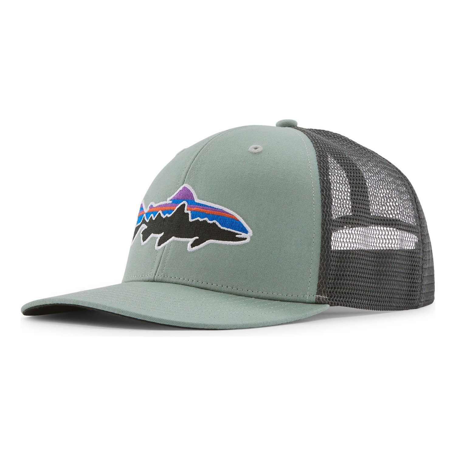Patagonia Fitz Roy Trout Trucker Hat CVGR i gruppen Kläder & Skor / Kepsar & Huvudbonader / Kepsar / Truckerkepsar hos Fishline (38288-CVGR-ALL)