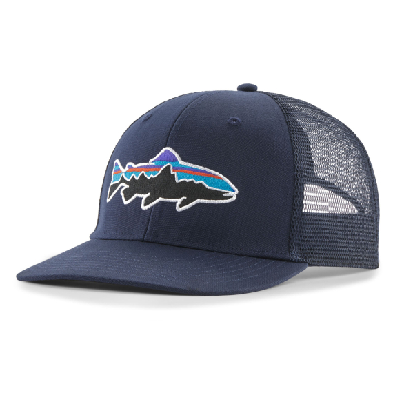 Patagonia Fitz Roy Trout Trucker Hat - New Navy i gruppen Kläder & Skor / Kepsar & Huvudbonader / Kepsar / Truckerkepsar hos Fishline (38288-NENA-ALL)