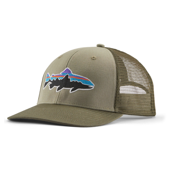 Patagonia Fitz Roy Trout Trucker Hat - River Rock Green i gruppen Kläder & Skor / Kepsar & Huvudbonader / Kepsar / Truckerkepsar hos Fishline (38288-RVGN-ALL)