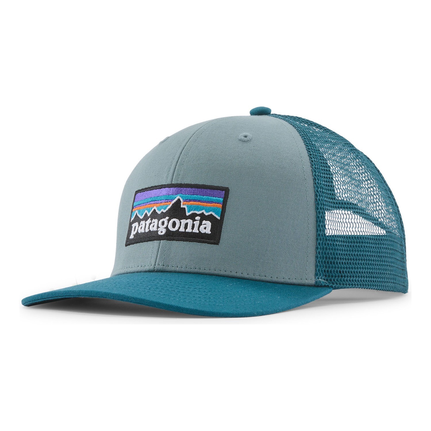 Patagonia P-6 Logo Trucker Hat BLSG i gruppen Kläder & Skor / Kepsar & Huvudbonader / Kepsar / Truckerkepsar hos Fishline (38289-BLSG-ALL)