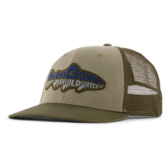 Patagonia Take a Stand Trucker Hat - Wild Waterline: River Rock Green i gruppen Kläder & Skor / Kepsar & Huvudbonader / Kepsar / Truckerkepsar hos Fishline (38356-WIRV-ALL)